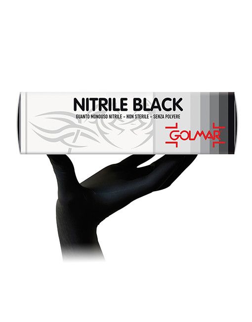 Golmar nitrile black guanti monouso taglia L