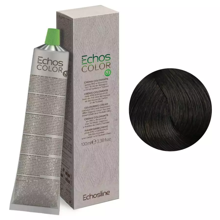 echosline color crema colorante n 4.72 castano medio marrone caldo 100 ml