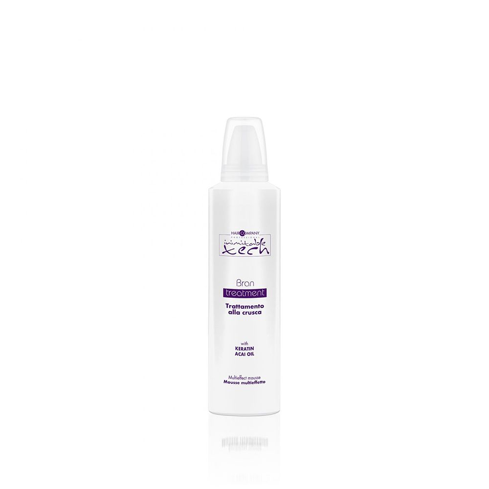 Hair Company - Inimitable Tech - Bran Treatment - Mousse Trattamento alla Crusca 250 mL