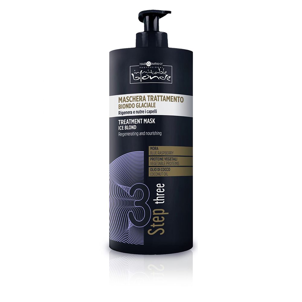 Hair Company - Inimitable Blonde - Ice Blond - Maschera Trattamento Biondo Glaciale 1000 mL
