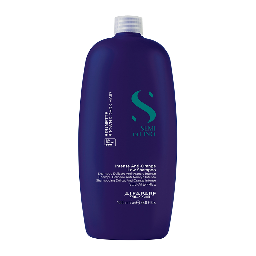Alfaparf Milano - Semi di Lino - Brunette - Anti Orange Low Shampoo delicato antiarancio intenso 1000 mL