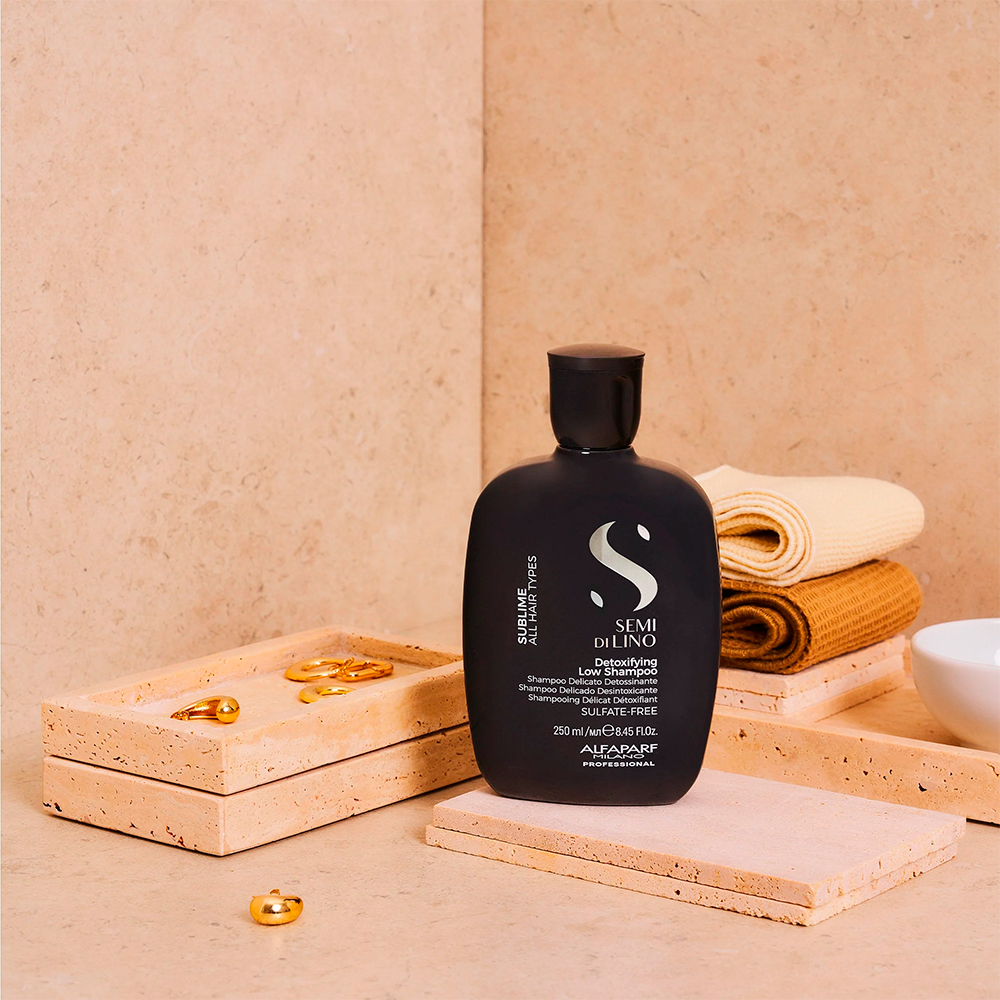 Alfaparf Milano Semi di Lino Sublime Detox Shampoo 250 mL - shampoo anti-impurità
