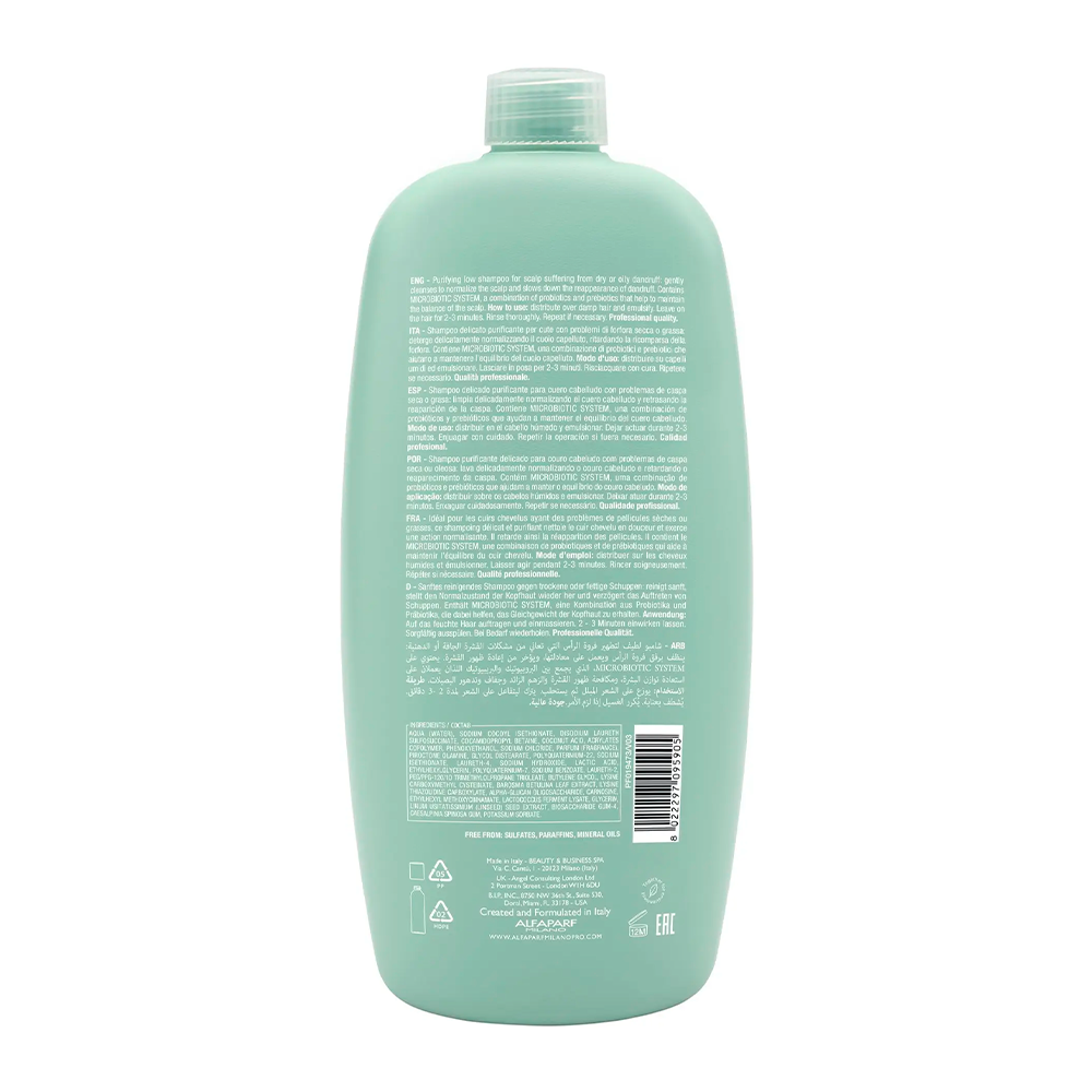 Alfaparf Milano - Semi Di Lino - Scalp Rebalance Purifying Low Shampoo delicato purificante 1000 mL