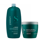 Alfaparf Milano Semi di Lino Reconstruction – Kit Ristrutturante Shampoo + Maschera Professionale