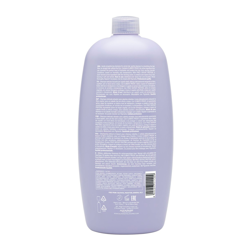 Alfaparf Milano - Semi Di Lino - Smooth Smoothing Low Shampoo - Shampoo Delicato Lisciante 1000 mL