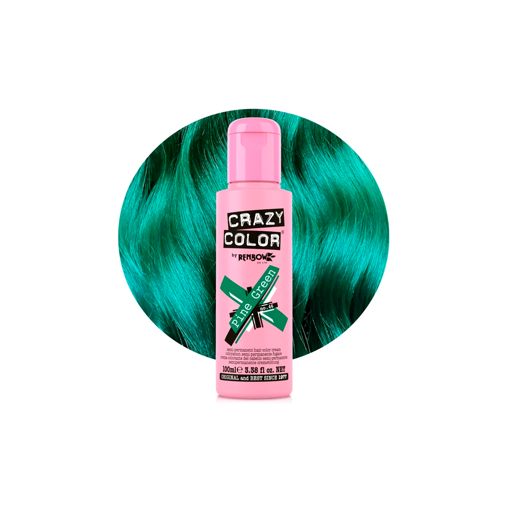 Crazy Color 46 Pine Green 100 mL Verde Intenso - colorazione semi-permanente senza ammoniaca