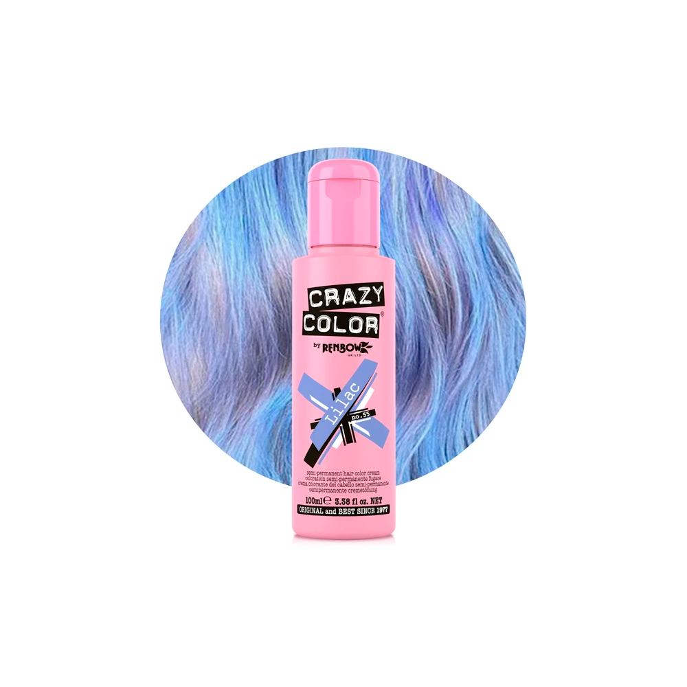 Crazy Color 55 Lilac 100 mL Lilla - colorazione semi-permanente senza ammoniaca