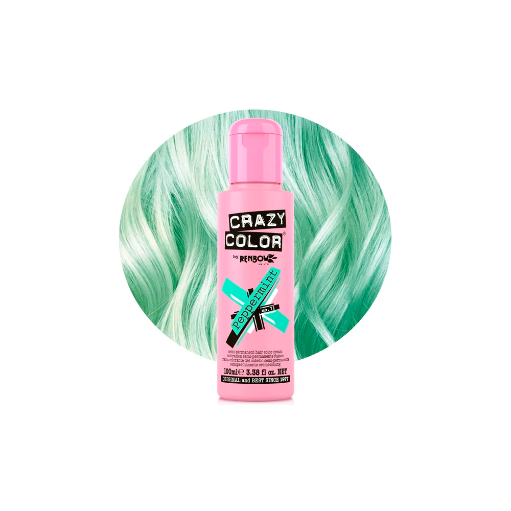 Crazy Color 71 Peppermint 100 mL Menta Peperita - colorazione semi-permanente senza ammoniaca