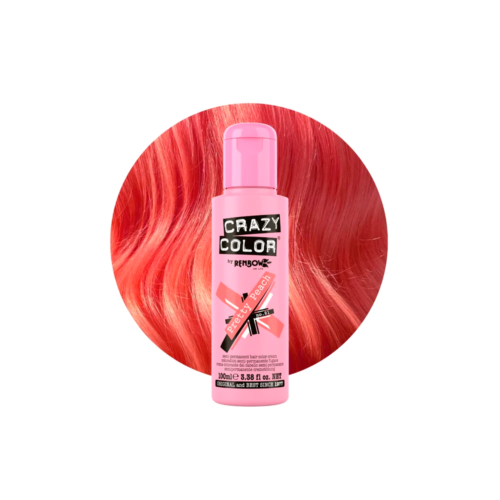 Crazy Color 81 Pretty Peach 100 mL Pesca - colorazione semi-permanente senza ammoniaca