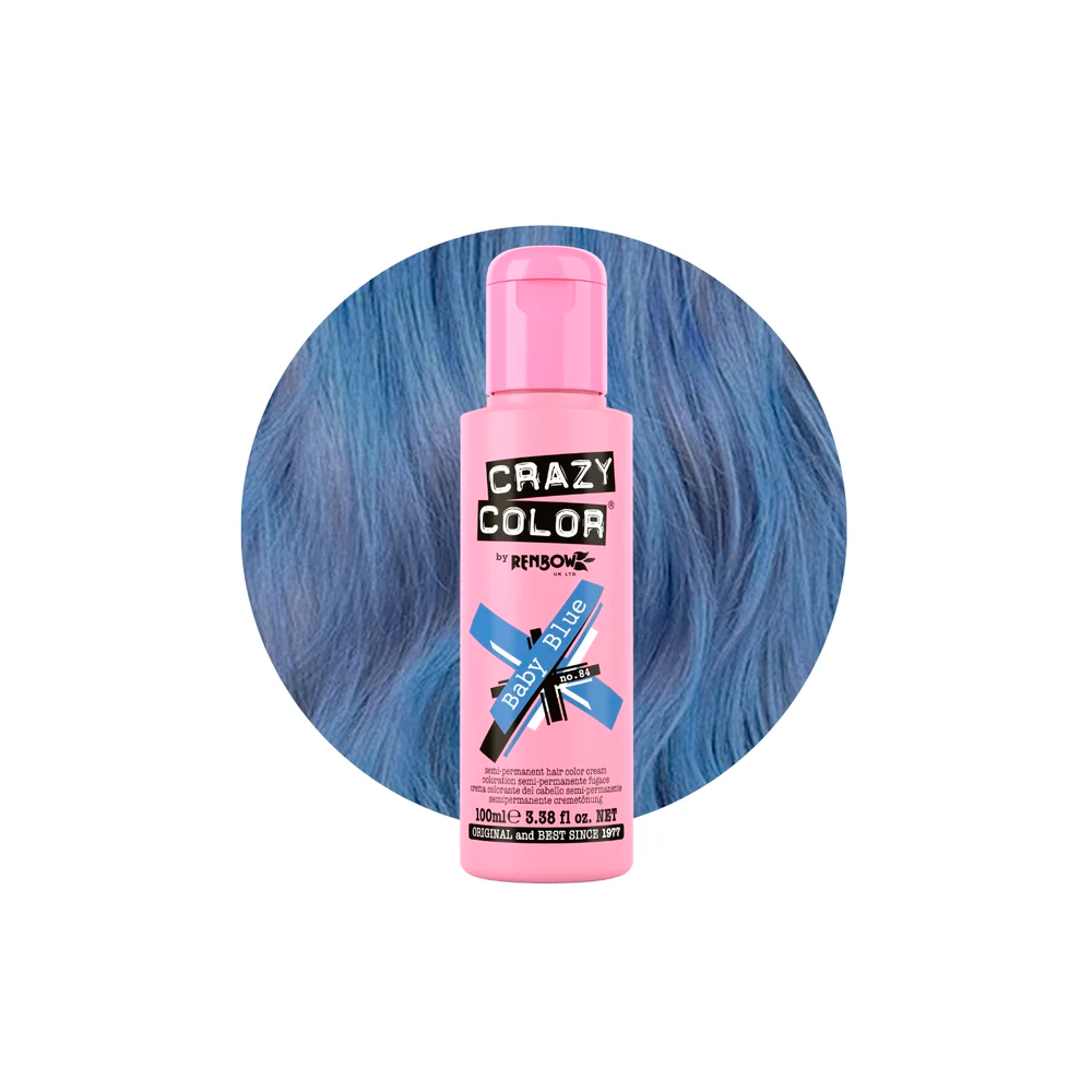 Crazy Color 84 Baby Blue 100 mL Blu pastello - colorazione semi-permanente senza ammoniaca