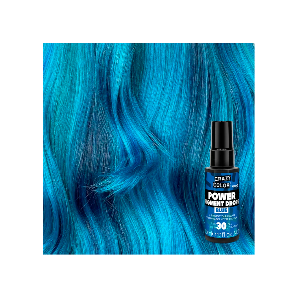 Crazy Color Power Pigments Blue 30 mL - pigmenti blu
