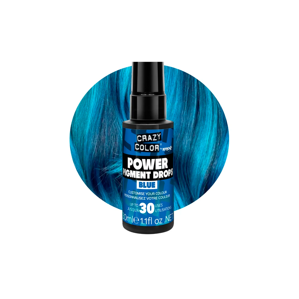 Crazy Color Power Pigments Blue 30 mL - pigmenti blu