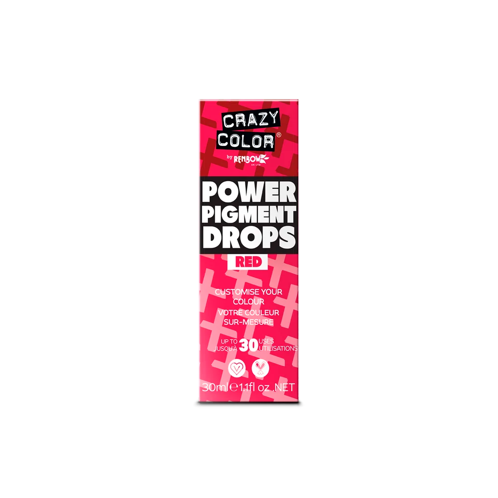 Crazy Color Power Pigments Red 30 mL - pigmenti rosso