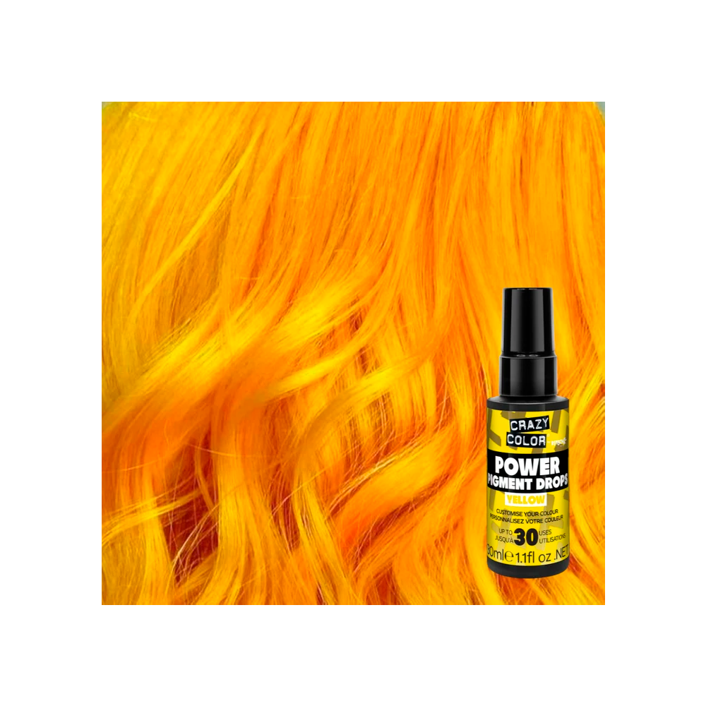 Crazy Color Power Pigments Yellow 30 mL - pigmenti giallo