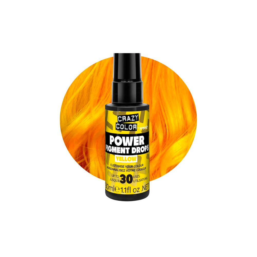 Crazy Color Power Pigments Yellow 30 mL - pigmenti giallo