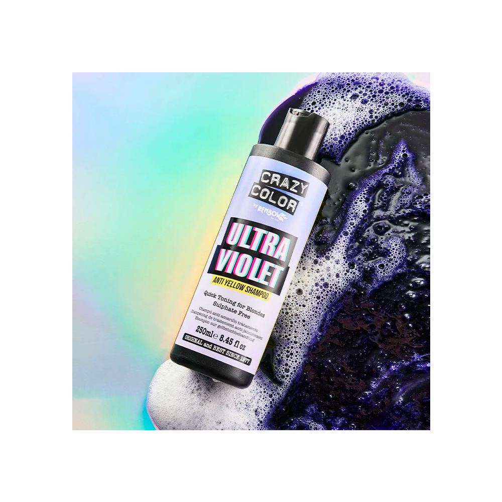 Crazy Color Ultra Violet Shampoo 250 mL - shampoo antigiallo
