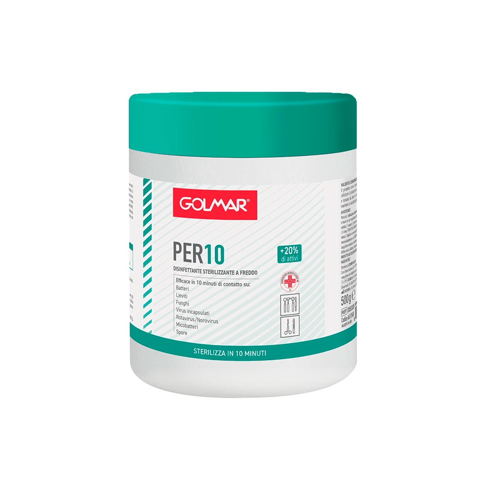 Golmar Disinfettante Sterilizzante Peracetico PER10 500 g