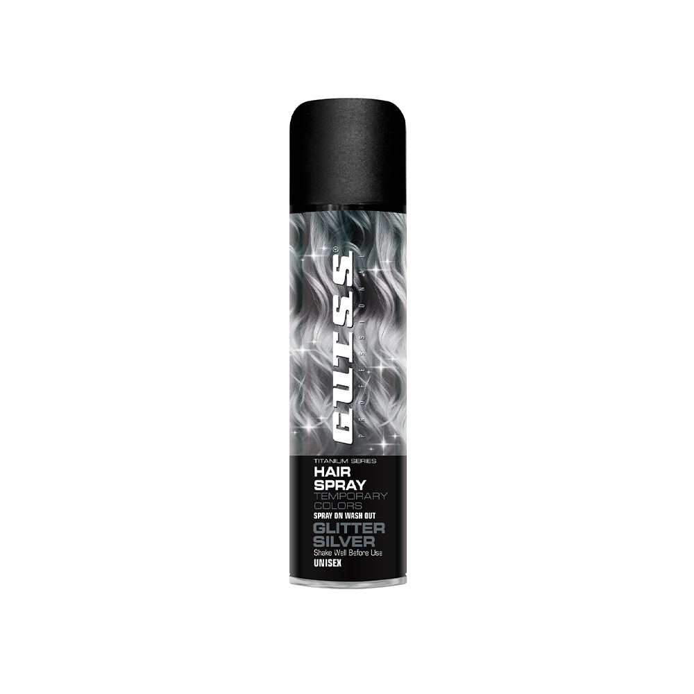 Gutss - Hair Spray Colorazione Temporanera - Glitter Silver 150 mL