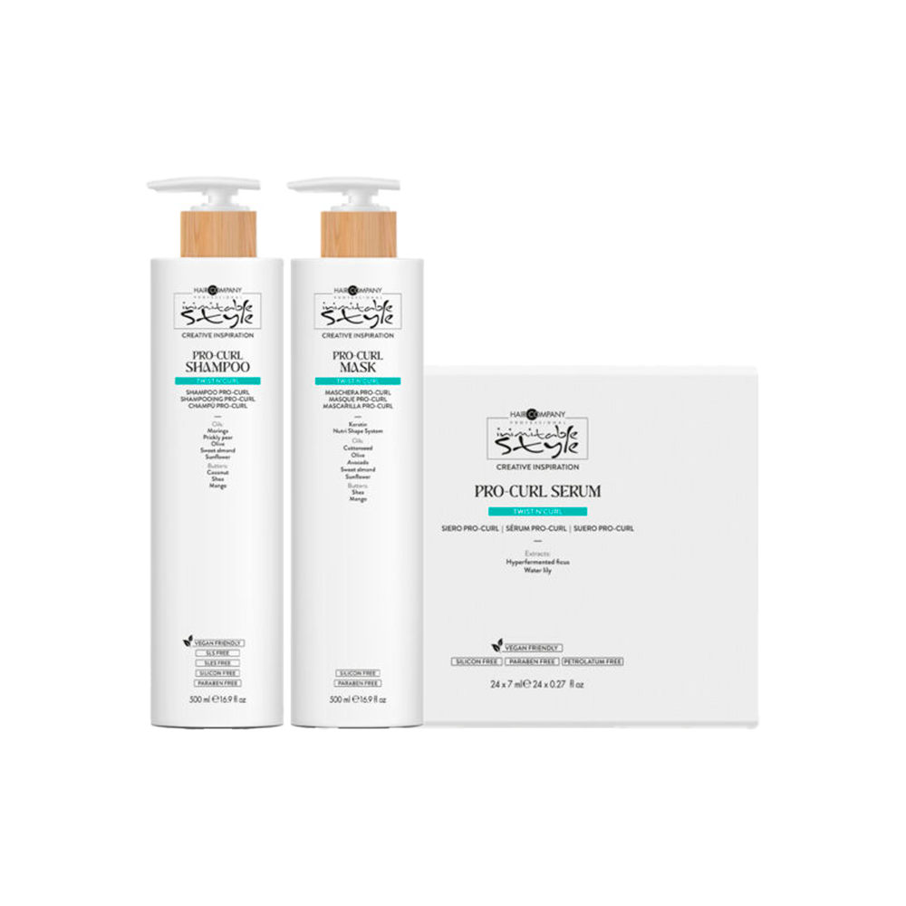 Hair Company - Pro Curl - Shampoo+Maschera+Siero