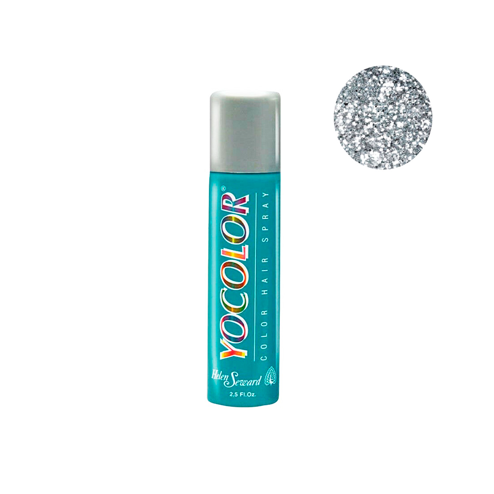 Helen Seward - Yocolor - Spray Colorante Glitter Argento 75 mL