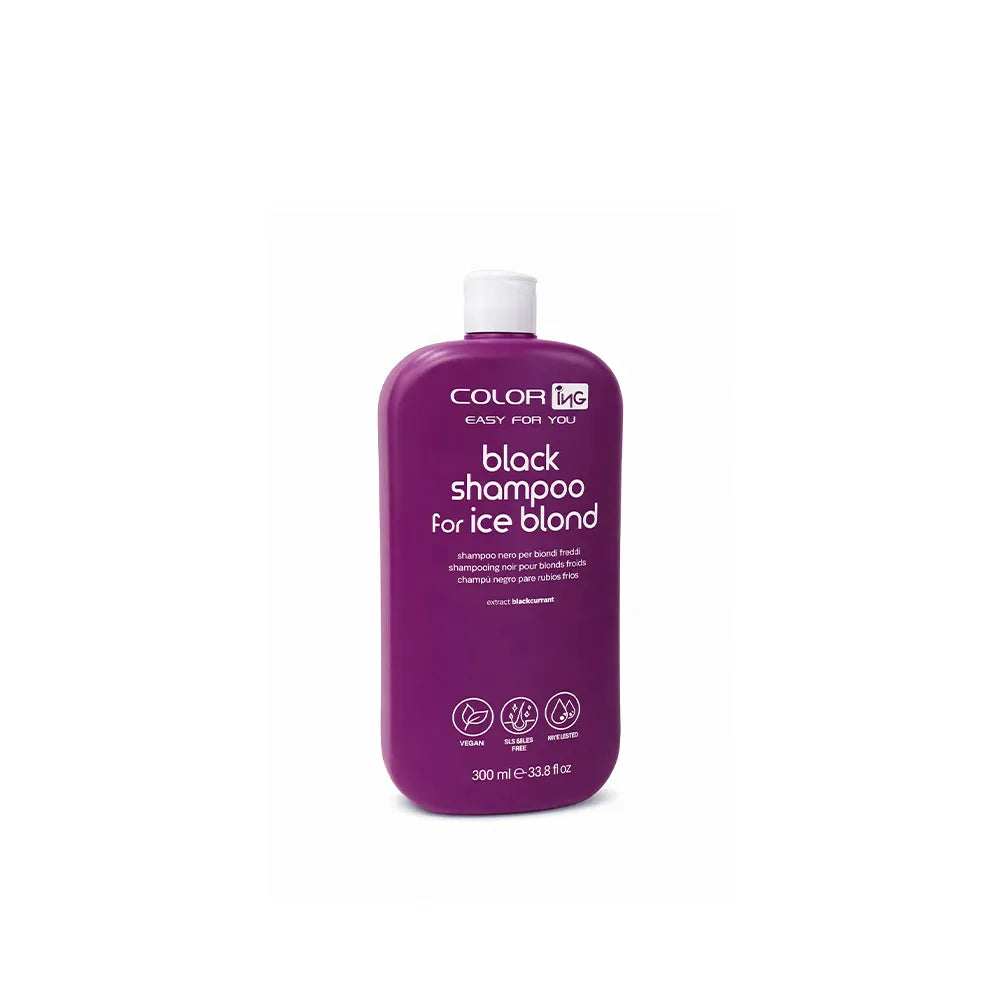 ING Products - Coloring - Black Shampoo for Ice Blond 300 mL - shampoo nero per biondi freddi