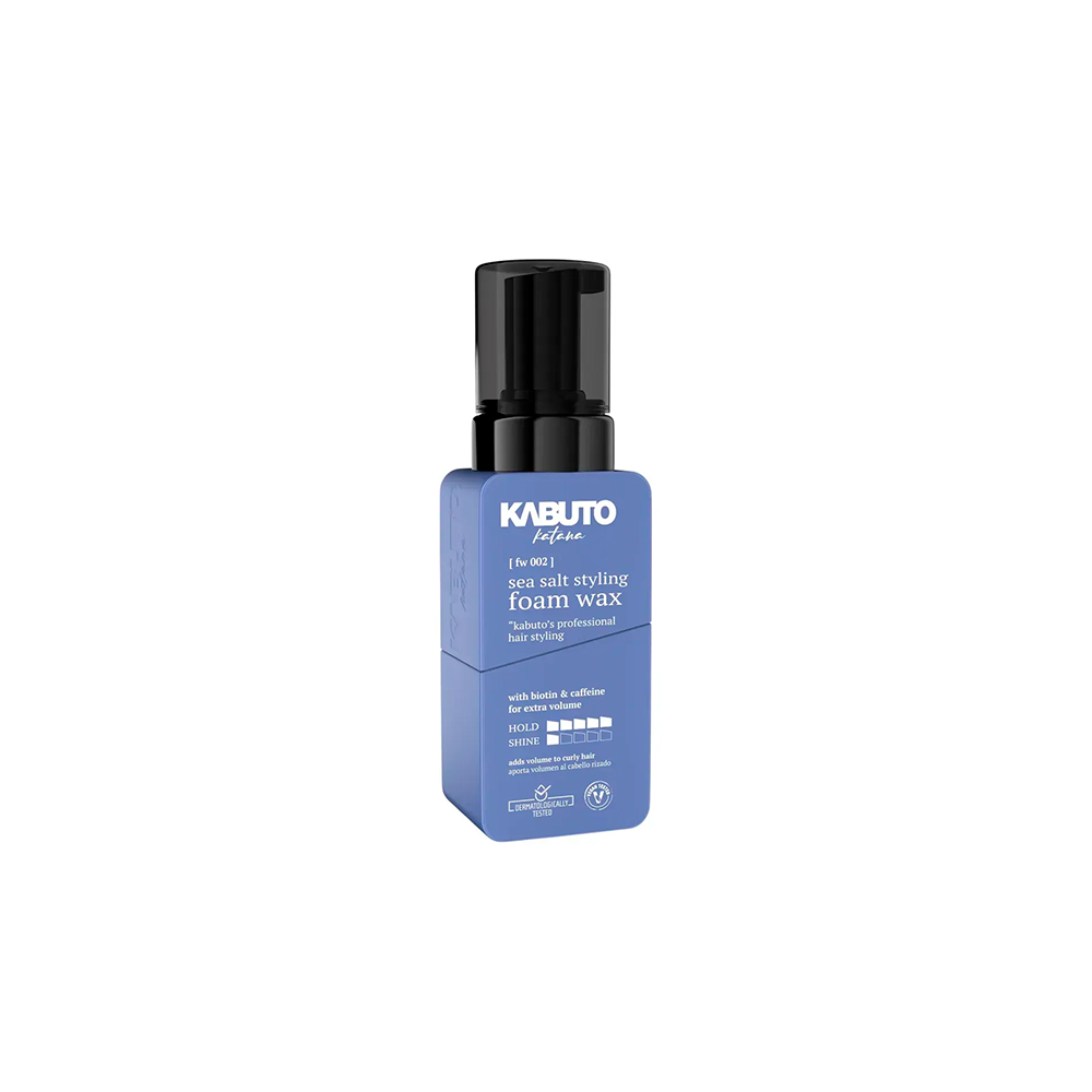 Kabuto Hair Styling Sea Salt Foam Wax 250 mL - mousse al sale marino