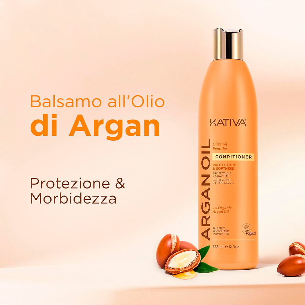 Kativa Argan Oil Conditioner 355 mL - balsamo protezione e morbidezza