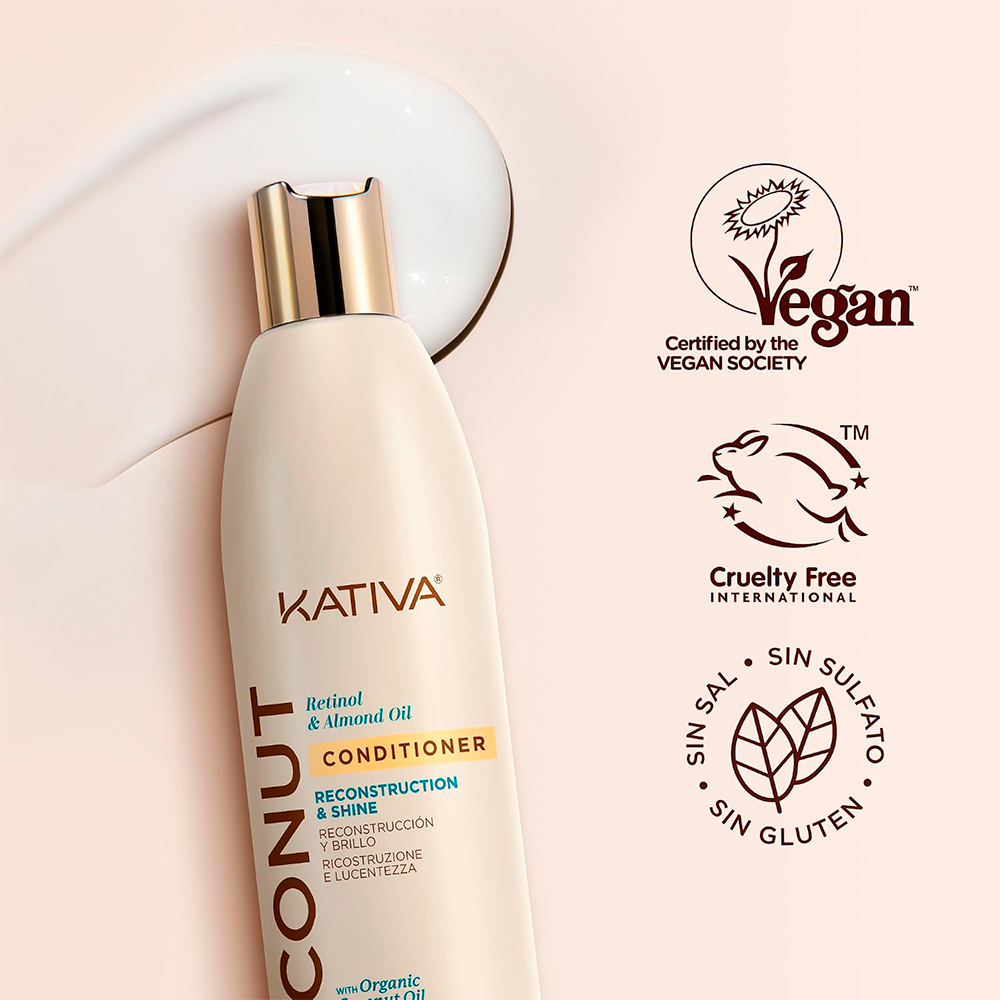 Kativa Coconut Conditioner Reconstruction & Shine 355 mL - balsamo ricostruzione