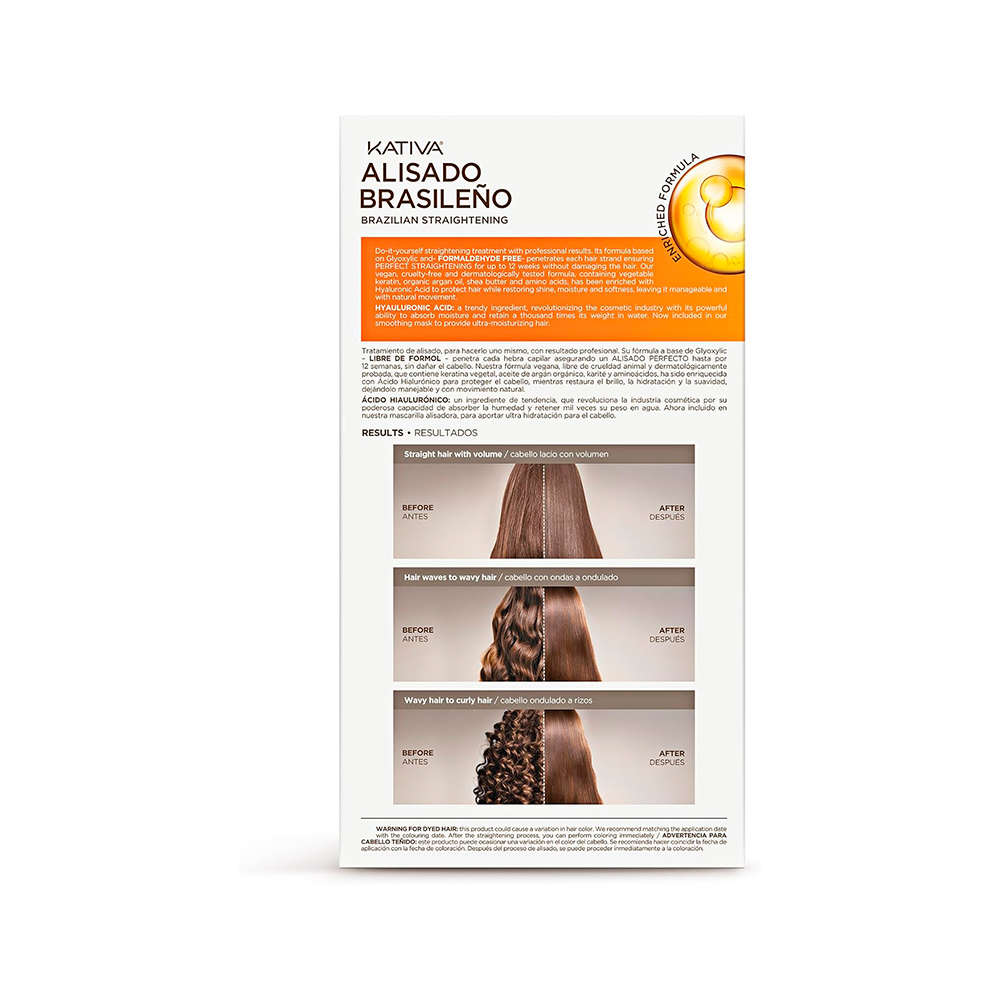 Kativa Hyaluronic Liscio Brasiliano - shampoo 50 mL + maschera 150 mL + balsamo 30 mL
