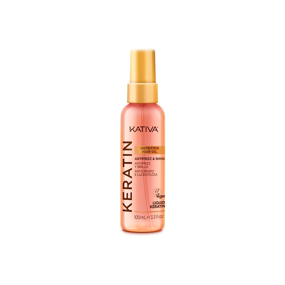 Kativa Keratin Antifrizz & Shine Oil 100 mL - olio anticrespo illuminante alla cheratina