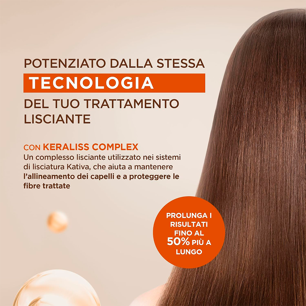 Kativa Post Liscio Brasiliano - shampoo 225 mL + balsamo 225 mL + trattamento 125 mL