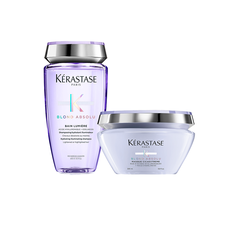 Kérastase Routine Capelli Biondi - Blond Absolu Bain Lumiere e Masque Cicaextreme