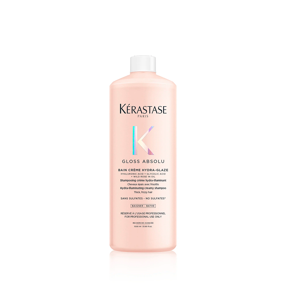 Kérastase - Gloss Absolu - Bain Crème Hydra Glaze 1000 mL - Shampoo illuminante capelli spessi e crespi
