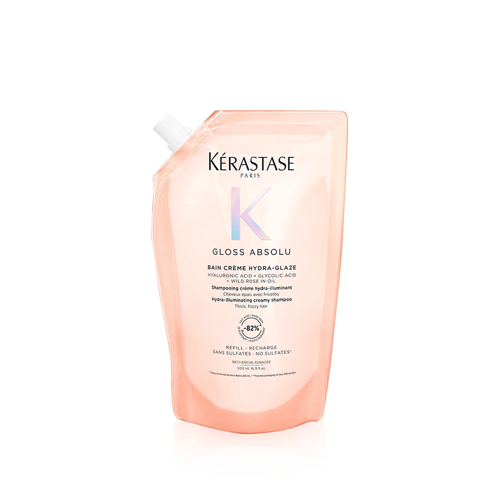 Kérastase - Gloss Absolu - Bain Crème Hydra Glaze 500 mL - Ricarica Shampoo illuminante capelli spessi e crespi