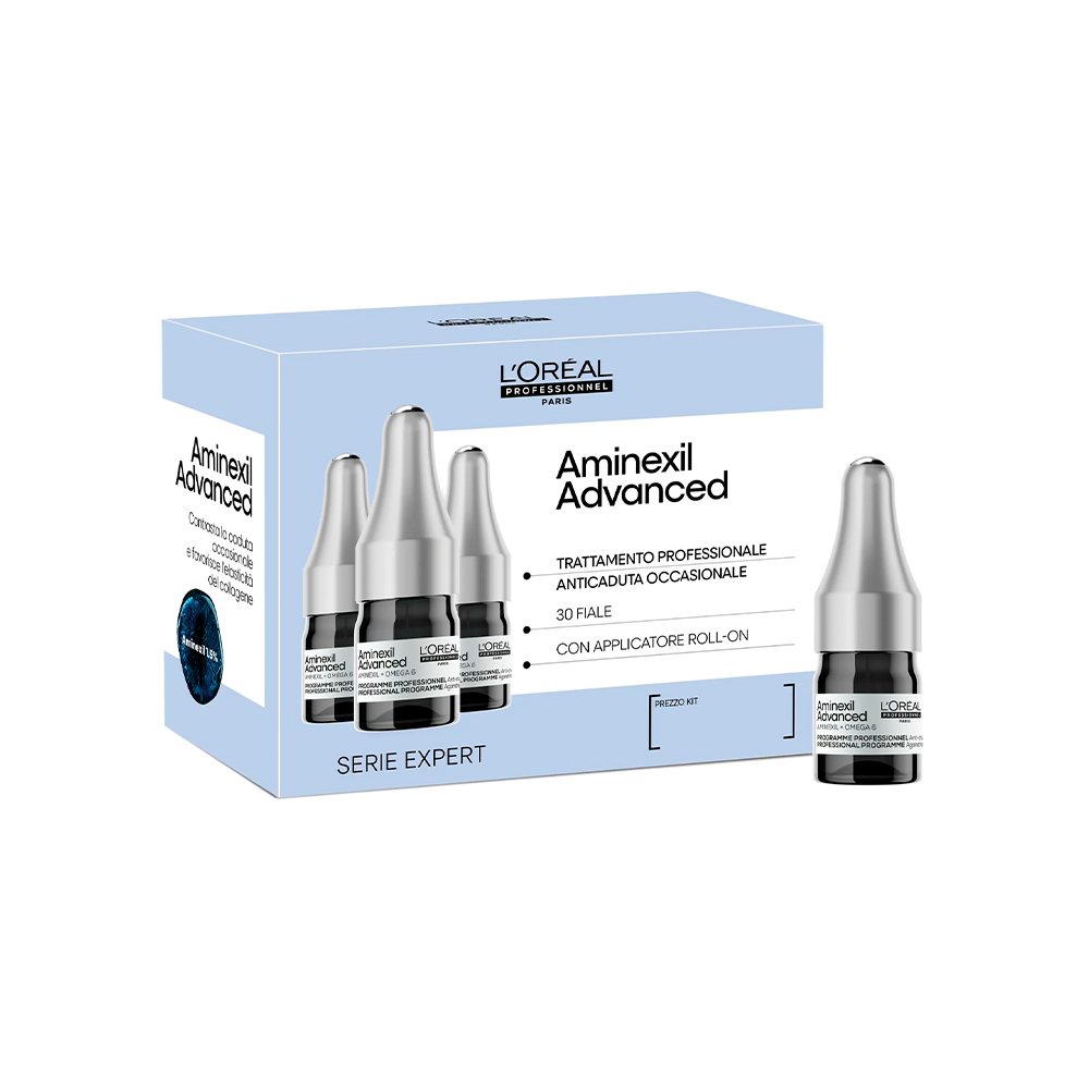 L'Oréal Professionnel - Aminexil Advanced - Cofanetto 30 Fiale Anticaduta 180 mL
