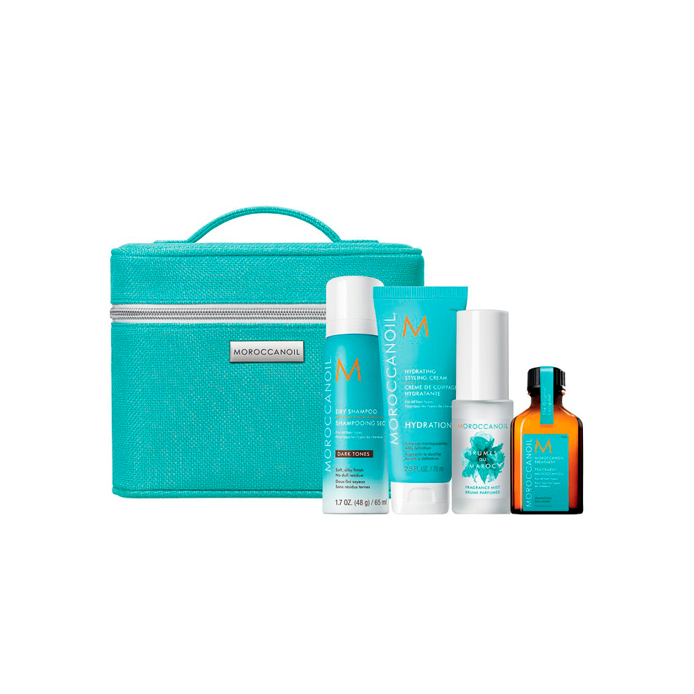 Moroccanoil - Brunette - Mediterranean Escape - shampoo secco+spray corpo e capelli+crema idratante+trattamento