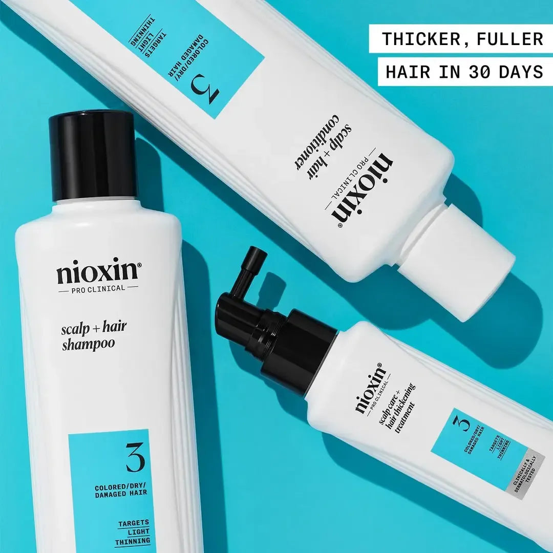 Nioxin - System 3 Kit - Capelli colorati con assottigliamento lieve