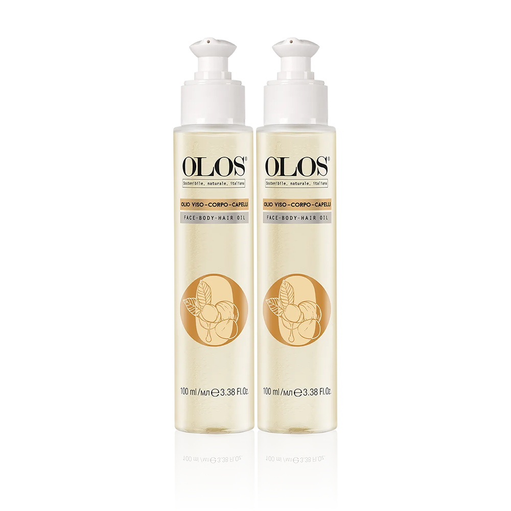 Olos – Duo Olio Viso, Corpo e Capelli Nutriente 2×100 mL