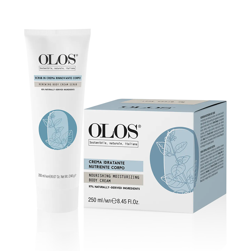 Olos - Scrub Rinnovante Corpo 200 mL + Crema Corpo Idratante Nutriente 250 mL