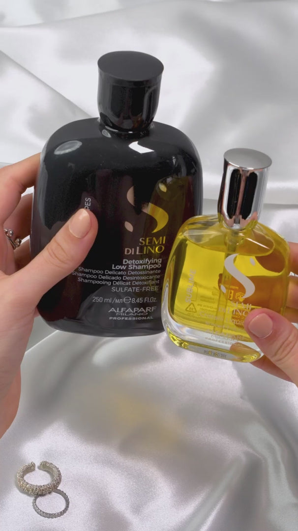 Video laden: Alfaparf Milano Semi di Lino Sublime Detox Shampoo 250 mL - shampoo anti-impurità
