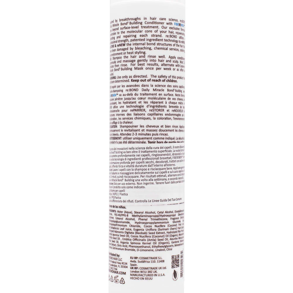 Rebond Miracle Bond3 Building Conditioner 300 mL - balsamo ristrutturante
