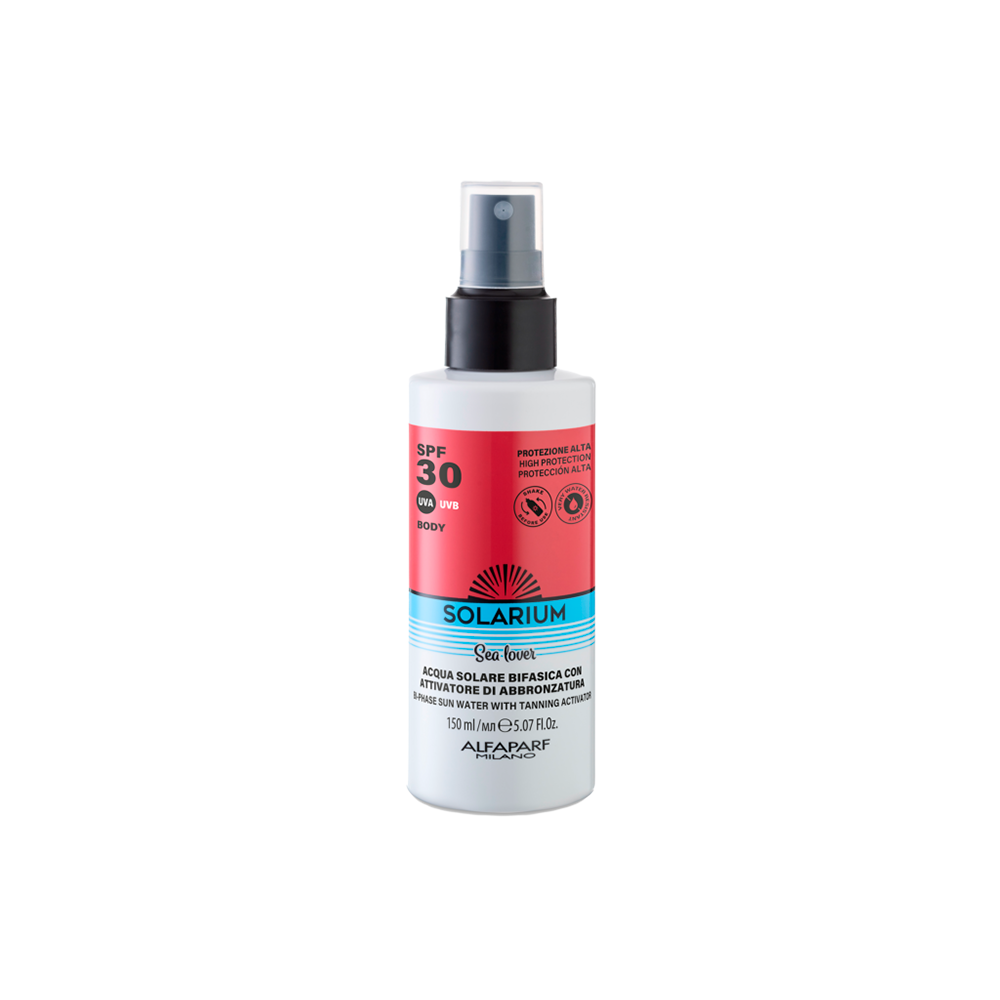 Solarium SPF 30 Acqua Solare 150 mL - con attivatore di abbronzatura