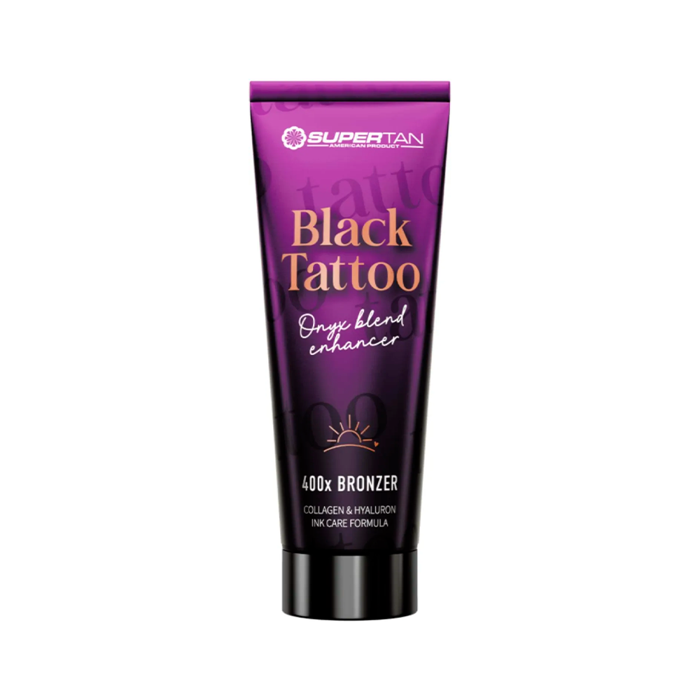 Supertan Black Tattoo 200 mL - abbronzante formula cura tatuaggi