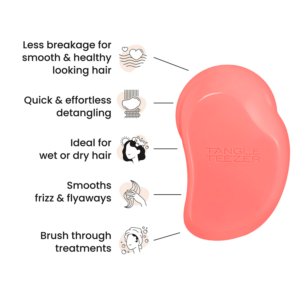 Tangle Teezer The Original - Salmon Pink / Yellow