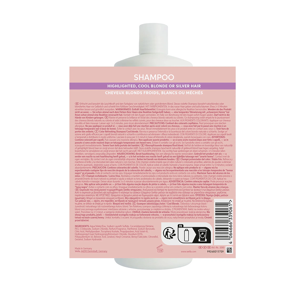 Wella Professionals - Invigo Blonde Recharge - Shampoo capelli biondi 1000 mL