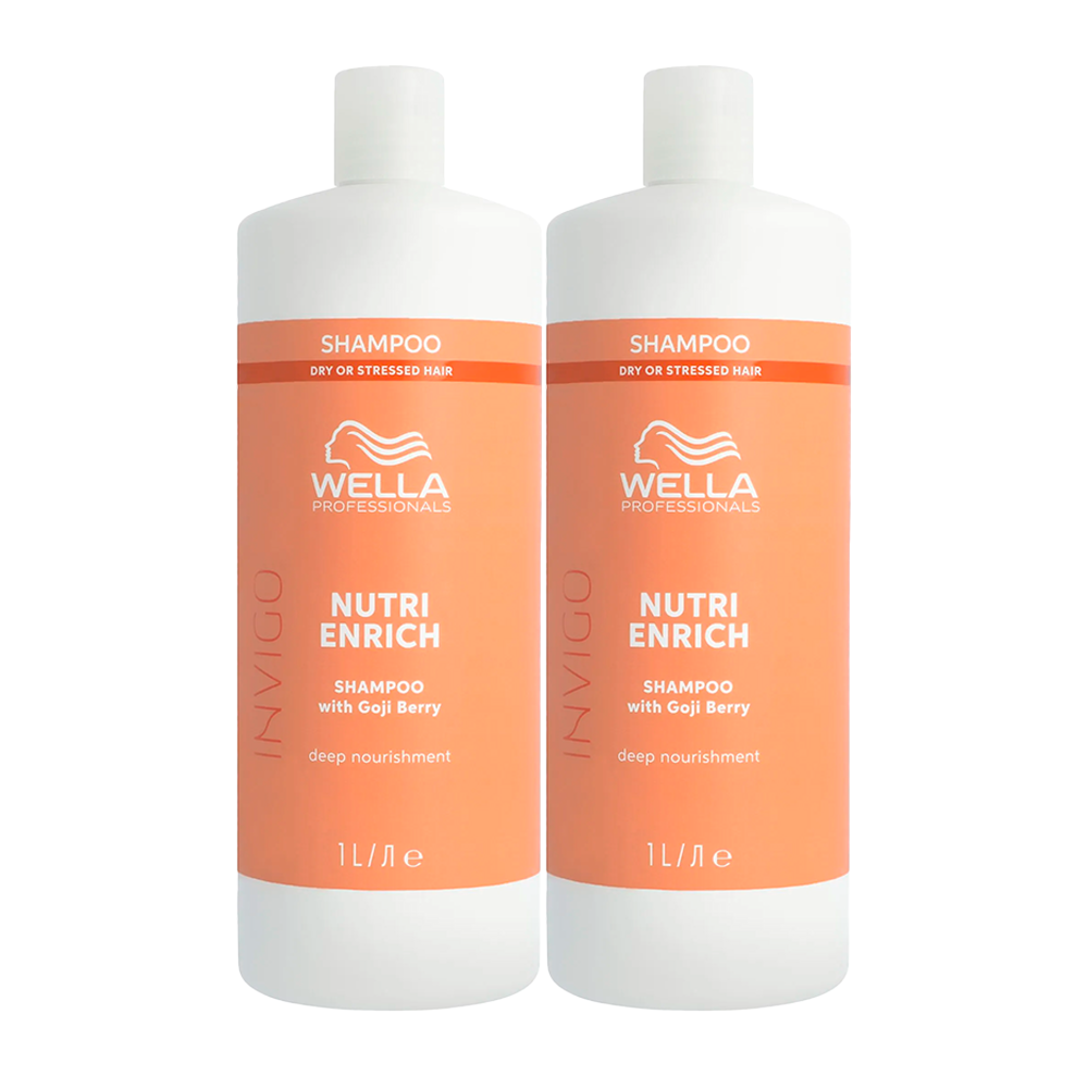Wella Professionals Invigo Nutri-Enrich – Duo Shampoo Idratante e Nutriente 2x1000 mL