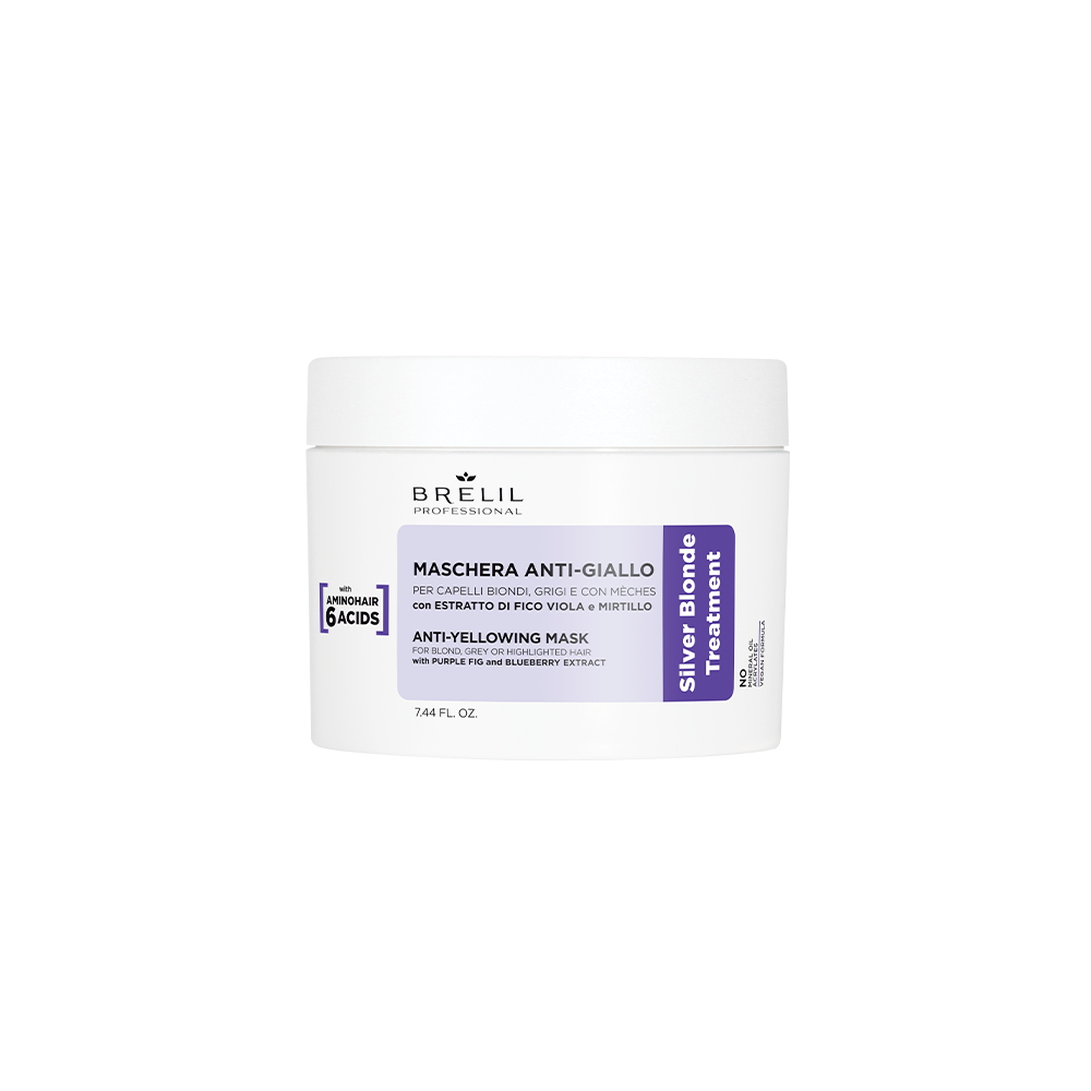 Featured image for “Brelil - Silver Blonde - Maschera Antigiallo 220 mL”
