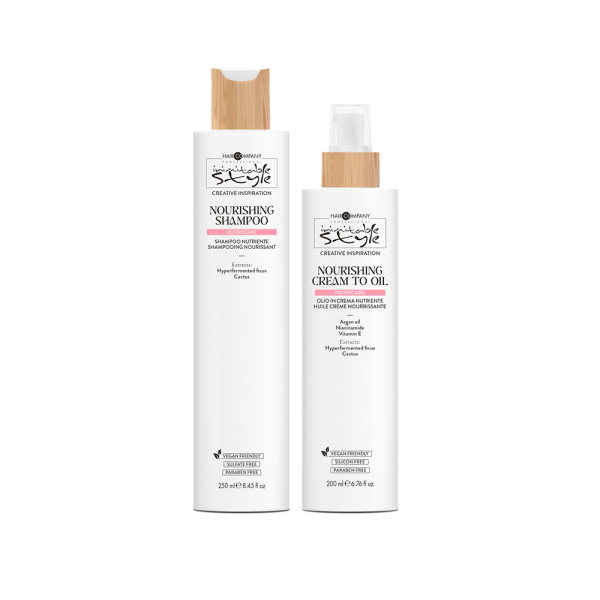 Hair Company – Inimitable Style Creative – Nutricare – Shampoo 250 mL + Olio in Crema 200 mL